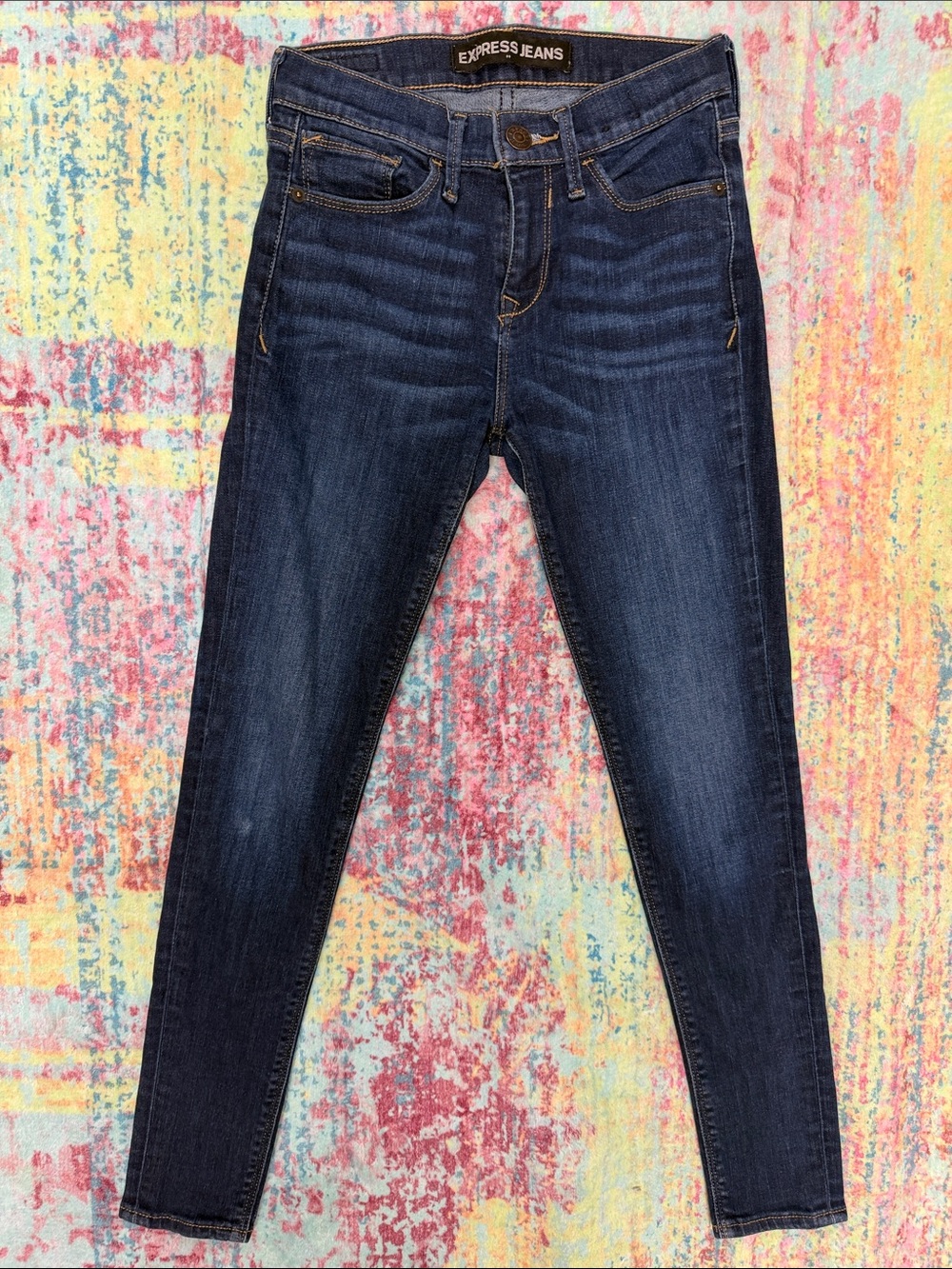 Express Women’s Dark Indigo Skinny Jeans